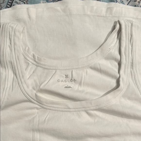 Caslon Cream Sleeveless Tank Top - Picture 2 of 4